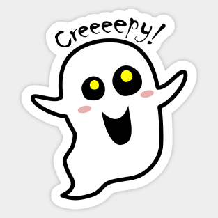 funny ghost – Ghosto – Creeeeepy! Sticker